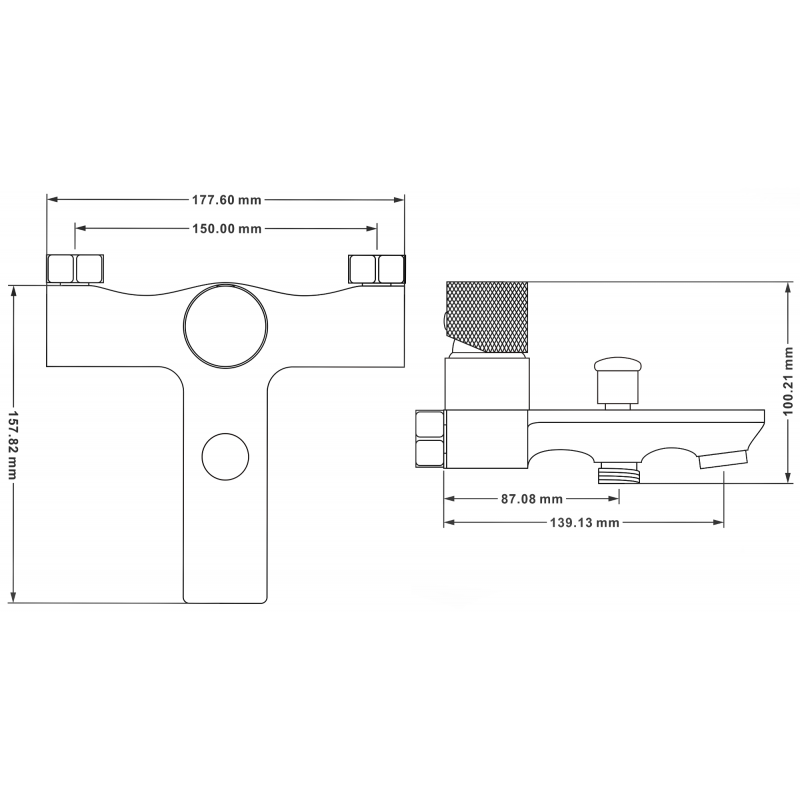 Mexen Royo One bateria wannowa, biała/złota - 72231-25