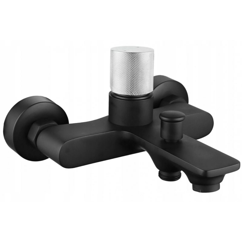 Mexen Royo One bateria wannowa, czarna/chrom - 72230-77