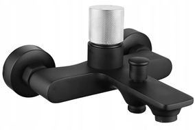 Mexen Royo One bateria wannowa, czarna/chrom - 72230-77