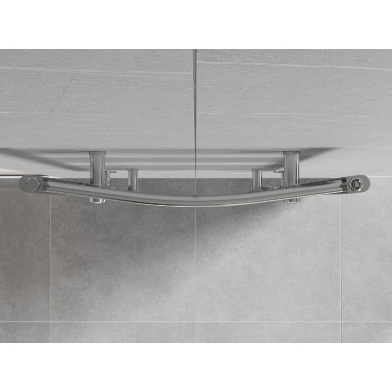 Mexen Ares grzejnik łazienkowy 900 x 600 mm, 342 W, chrom - W102-0900-600-00-01