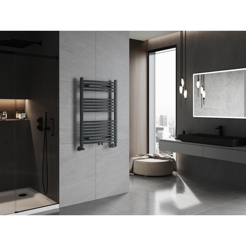 Mexen Ares grzejnik łazienkowy 900 x 600 mm, 433 W, antracyt - W102-0900-600-00-66