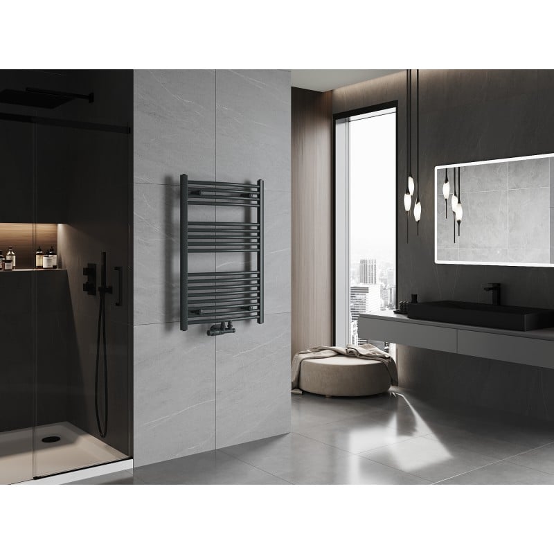 Mexen Ares grzejnik łazienkowy 900 x 600 mm, 433 W, antracyt - W102-0900-600-00-66