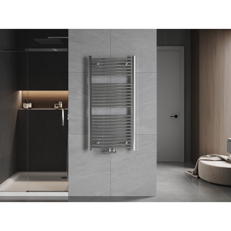 Mexen Ares grzejnik łazienkowy 1200 x 600 mm, 490 W, chrom - W102-1200-600-00-01