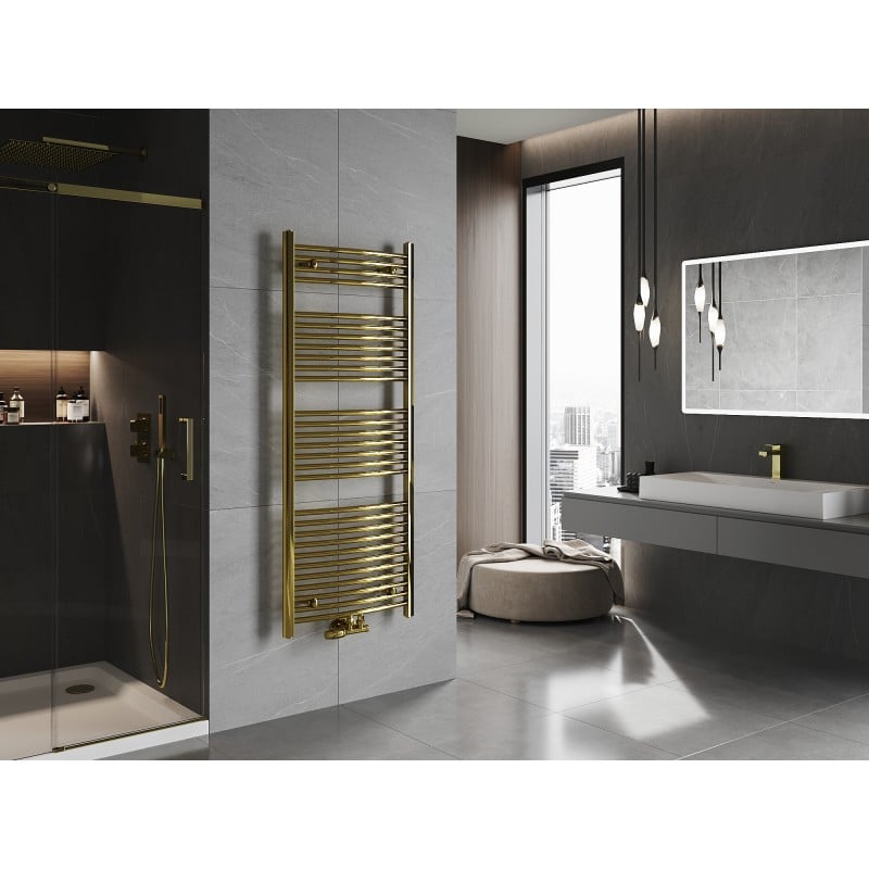 Mexen Ares grzejnik łazienkowy 1500 x 600 mm, 579 W, złoty - W102-1500-600-00-50