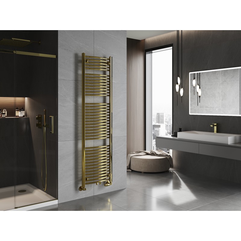 Mexen Ares grzejnik łazienkowy 1800 x 500 mm, 647 W, złoty - W102-1800-500-00-50