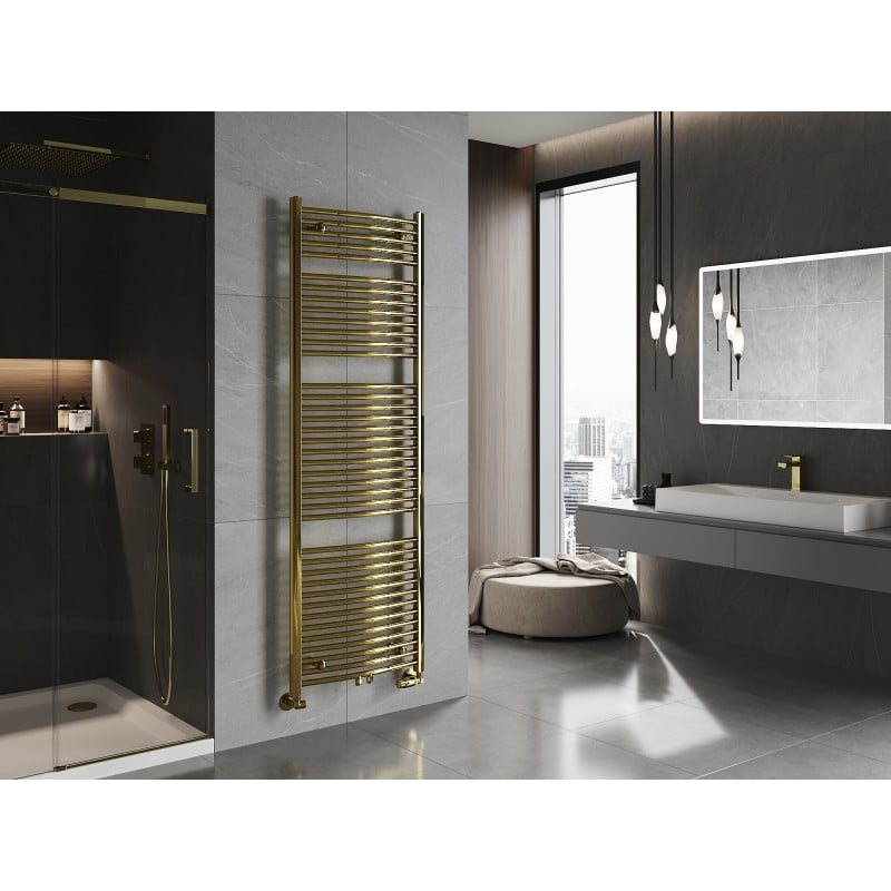 Mexen Ares grzejnik łazienkowy 1800 x 600 mm, 757 W, złoty - W102-1800-600-00-50