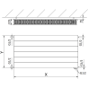 Mexen Line CVL22 grzejnik płytowy 600 x 900 mm, podłączenie dolne, 1424 W, antracyt - W622L-060-090-66