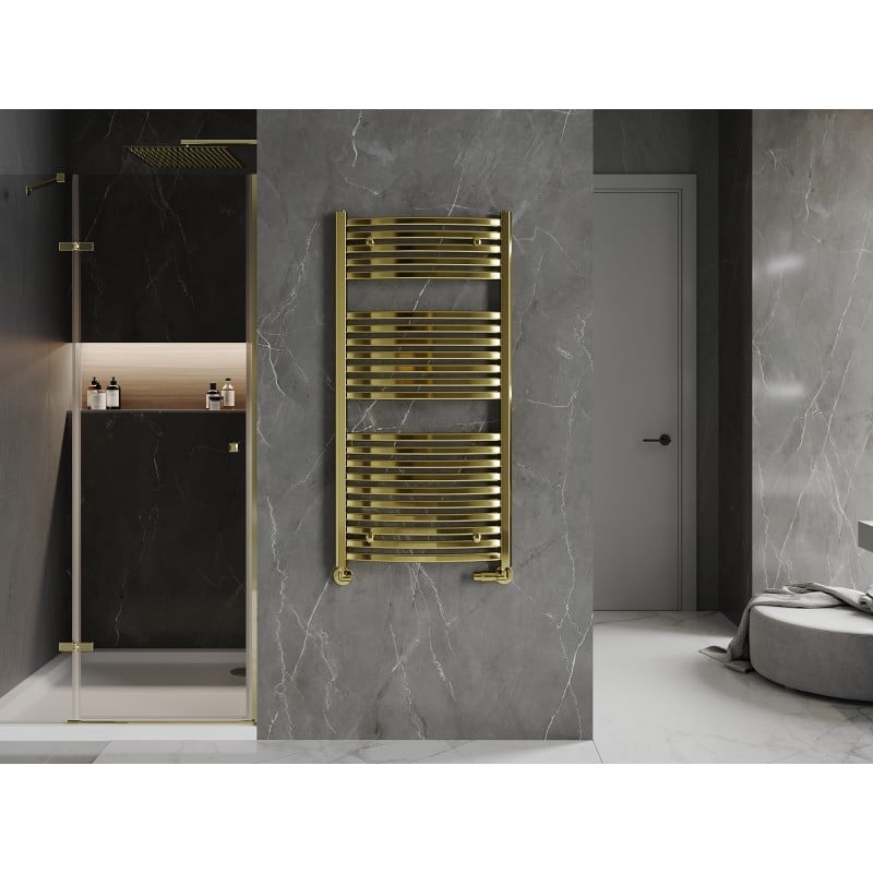 Mexen Helios grzejnik łazienkowy 1200 x 600 mm, 521 W, złoty - W103-1200-600-00-50