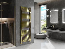 Mexen Helios grzejnik łazienkowy 1800 x 600 mm, 782 W, złoty - W103-1800-600-00-50