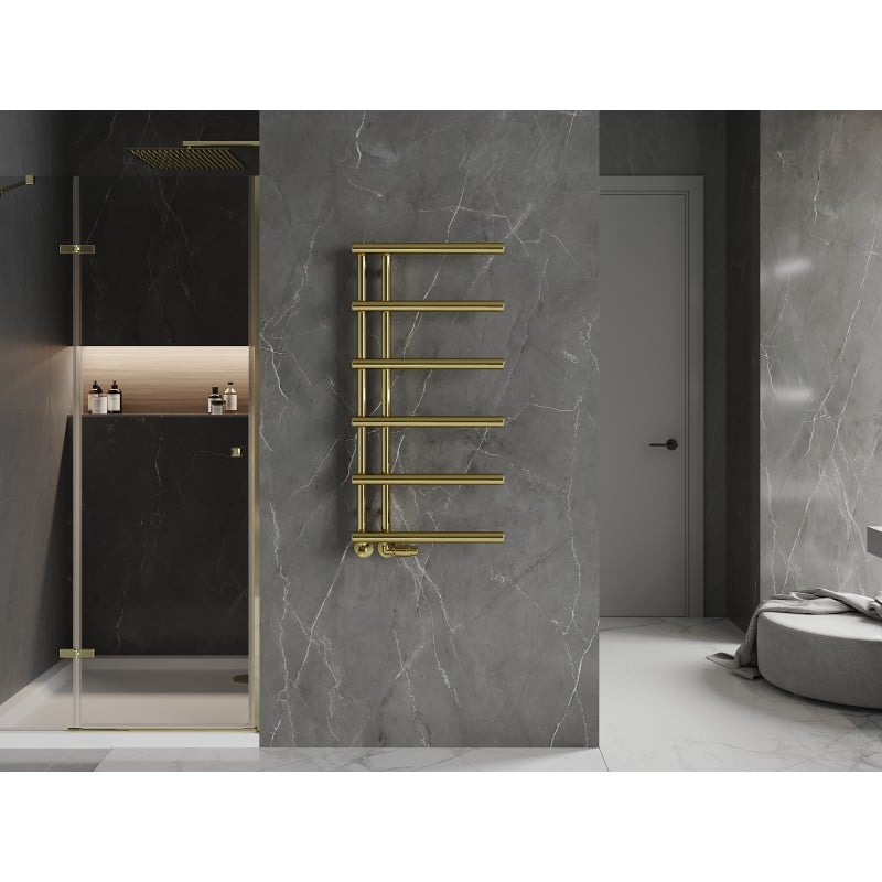 Mexen Jukon grzejnik łazienkowy dekoracyjny 988 x 500 mm, 246 W, złoty - W116-0988-500-00-50