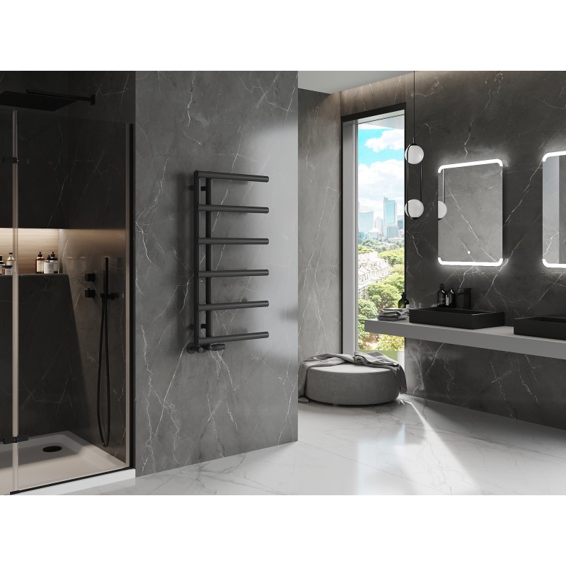 Mexen Jukon grzejnik łazienkowy dekoracyjny 988 x 500 mm, 461 W, antracyt - W116-0988-500-00-66