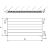 Mexen Line CVL11 grzejnik płytowy 500 x 1800 mm, podłączenie dolne, 1228 W, czarny - W611L-050-180-70