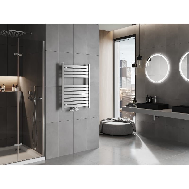 Mexen Uran grzejnik łazienkowy 800 x 600 mm, 336 W, chrom - W105-0800-600-00-01