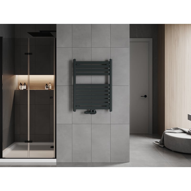 Mexen Uran grzejnik łazienkowy 800 x 600 mm, 425 W, antracyt - W105-0800-600-00-66