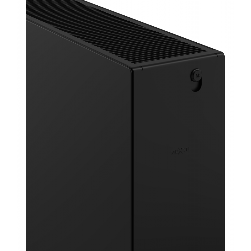 Mexen Flat CF33 grzejnik płytowy 300 x 600 mm, podłączenie boczne, 744 W, czarny - W433F-030-060-70