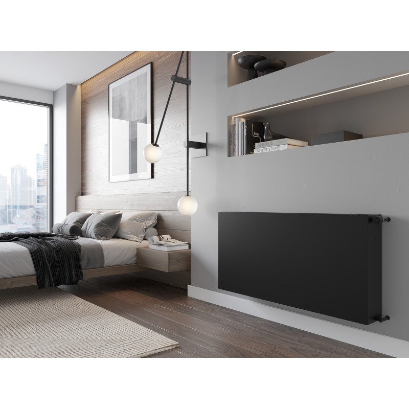 Mexen Flat CF33 grzejnik płytowy 900 x 2000 mm, podłączenie boczne, 6002 W, czarny - W433F-090-200-70