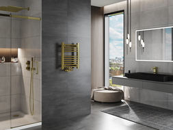 Mexen Mars grzejnik łazienkowy 500 x 400 mm, 141 W, złoty - W110-0500-400-00-50