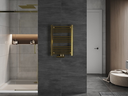Mexen Mars grzejnik łazienkowy 700 x 500 mm, 224 W, złoty - W110-0700-500-00-50