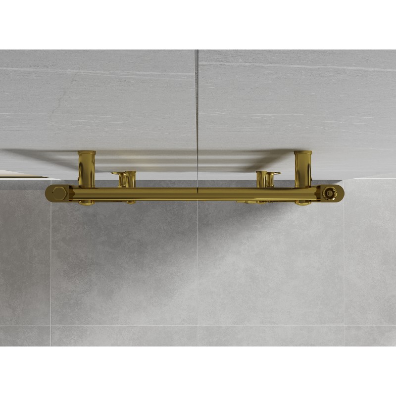 Mexen Mars grzejnik łazienkowy 700 x 500 mm, 224 W, złoty - W110-0700-500-00-50