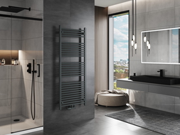 Mexen Mars grzejnik łazienkowy 1500 x 600 mm, 729 W, antracyt   - W110-1500-600-00-66