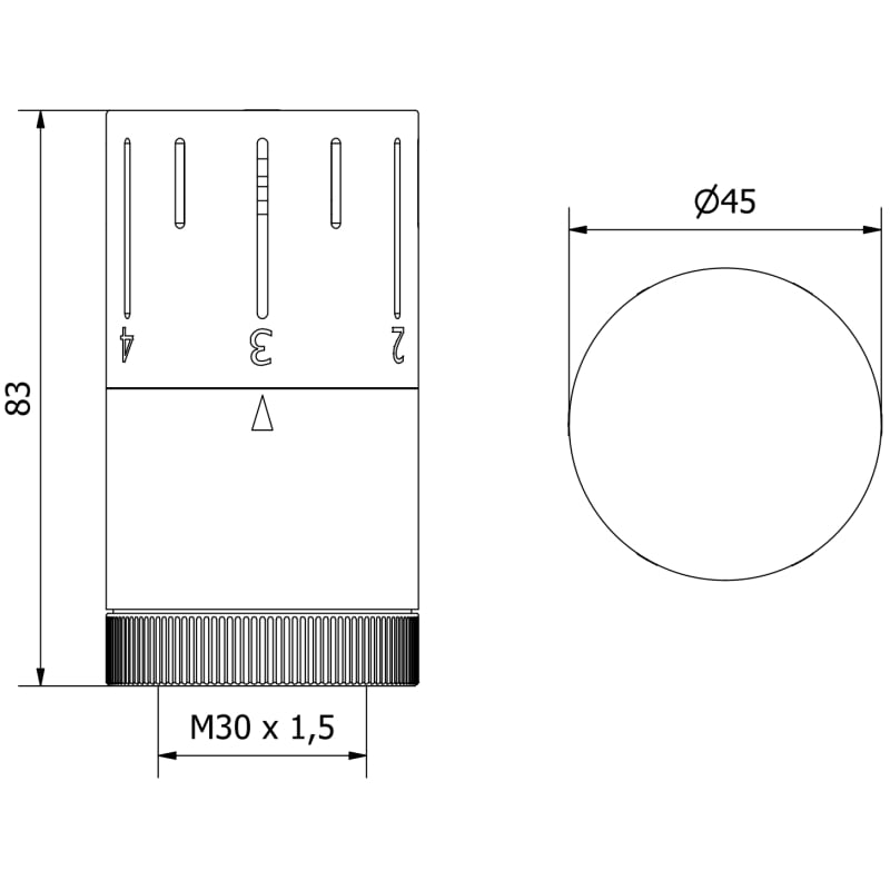 Mexen głowica termostatyczna do grzejnika, chrom - W908-005-01