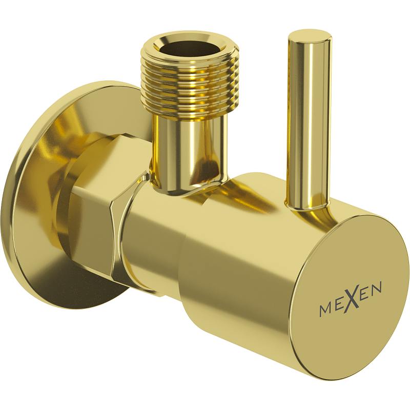 Mexen R1 zawór kątowy do baterii 1/2"x3/8", złoty - 79970-50