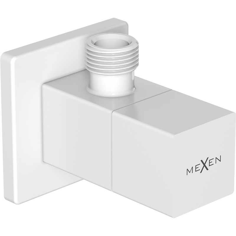 Mexen S zawór kątowy do baterii 1/2"x3/8", biały - 79971-20