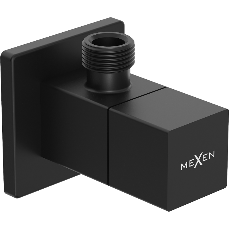 Mexen S zawór kątowy do baterii 1/2"x3/8", czarny - 79971-70