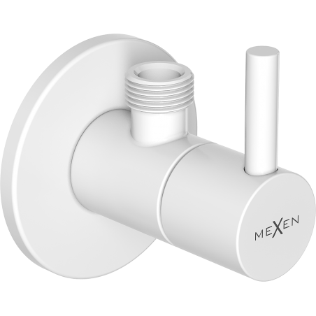 Mexen R2 zawór kątowy do baterii 1/2"x3/8", biały - 79972-20