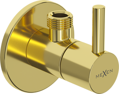 Mexen R2 zawór kątowy do baterii 1/2"x3/8", złoty - 79972-50