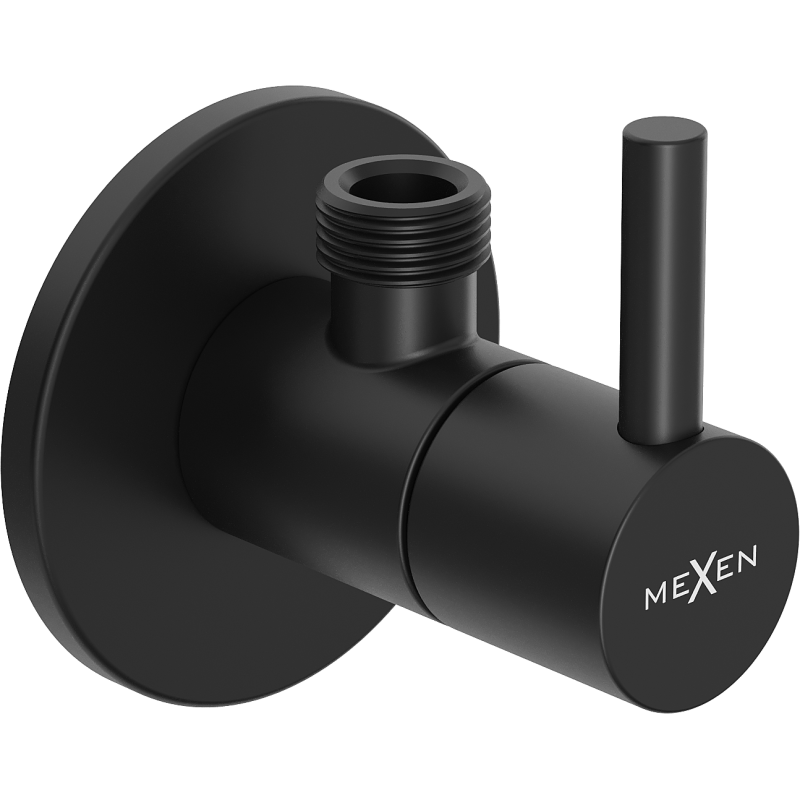 Mexen R2 zawór kątowy do baterii 1/2"x3/8", czarny - 79972-70