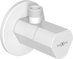 Mexen T zawór kątowy do baterii 1/2"x3/8", biały - 79973-20