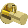 Mexen T zawór kątowy do baterii 1/2"x3/8", złoty - 79973-50