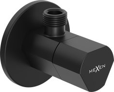 Mexen T zawór kątowy do baterii 1/2"x3/8", czarny - 79973-70