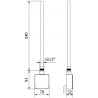 Mexen FA-05W grzałka elektryczna 600 W, biała - W958-0600-20