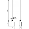 Mexen FA-05W grzałka elektryczna 450 W, czarna - W958-0450-70