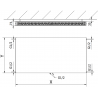 Mexen Flat CCF21 grzejnik płytowy 900 x 600 mm, podłączenie dolne środkowe, 954 W, biały - W6C21F-090-060-00