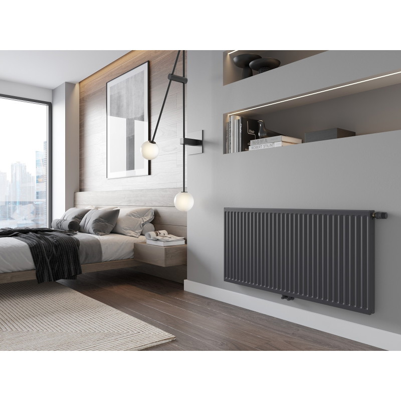 Mexen CC11 grzejnik płytowy 400 x 2200 mm, podłączenie dolne środkowe, 1426 W, antracyt - W6C11-040-220-66