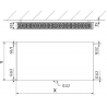 Mexen Flat CCF22 grzejnik płytowy 300 x 600 mm, podłączenie dolne środkowe, 540 W, biały - W6C22F-030-060-00
