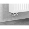 Mexen zawór grzejnikowy dwururowy DN50, kątowy 1/2"x3/4", nikiel  - W911-012-01