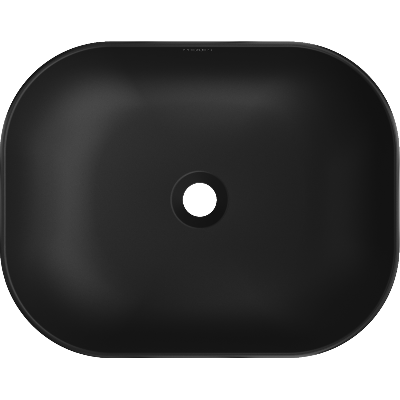 Mexen Rosa umywalka nablatowa 50 x 40 cm, czarna mat - 21095085