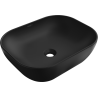 Mexen Rosa umywalka nablatowa 50 x 40 cm, czarna mat - 21095085