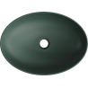 Mexen Cornelia umywalka nablatowa 50 x 37 cm, zielona ciemna mat - 21885047