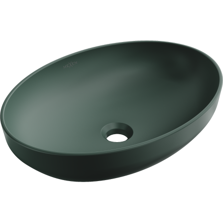 Mexen Cornelia umywalka nablatowa 50 x 37 cm, zielona ciemna mat - 21885047