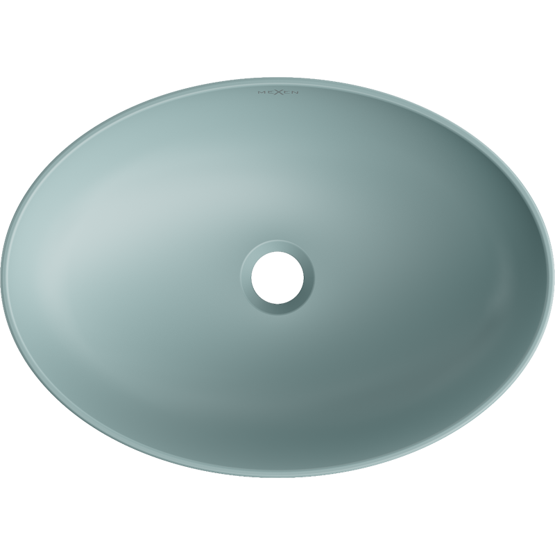 Mexen Cornelia umywalka nablatowa 50 x 37 cm, zielona jasna mat - 21885048