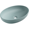 Mexen Cornelia umywalka nablatowa 50 x 37 cm, zielona jasna mat - 21885048