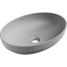 Mexen Cornelia umywalka nablatowa 50 x 37 cm, szara jasna mat - 21885061