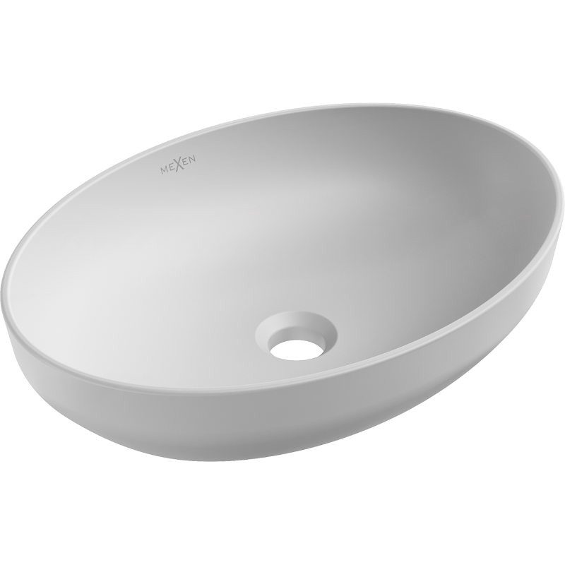 Mexen Cornelia umywalka nablatowa 50 x 37 cm, platynowy mat - 21885063