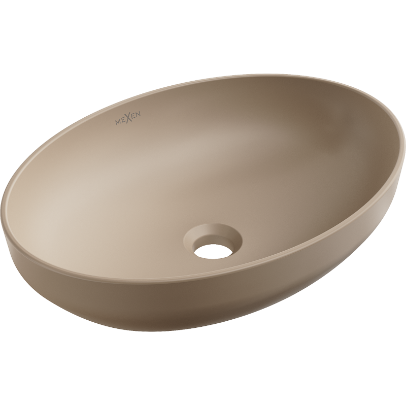 Mexen Cornelia umywalka nablatowa 50 x 37 cm, cappuccino mat - 21885064