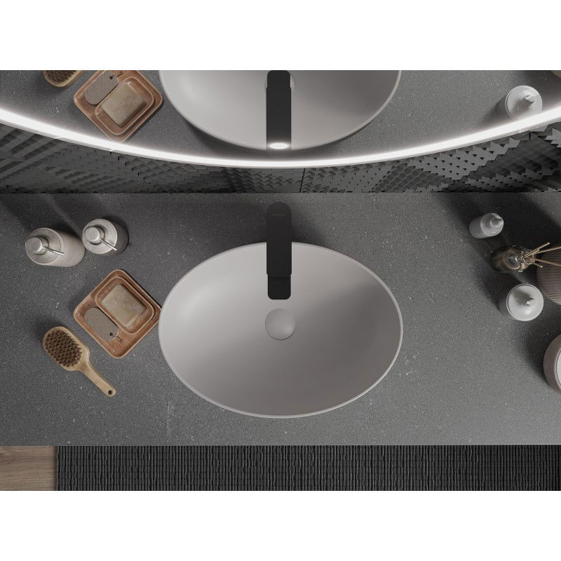 Mexen Cornelia umywalka nablatowa 50 x 37 cm, popielaty mat - 21885067